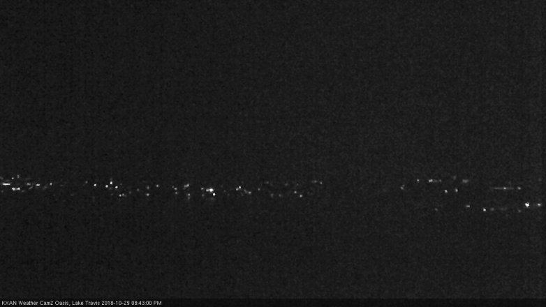 Lake Travis webcam, October 29, 2018 7:45 PM CT