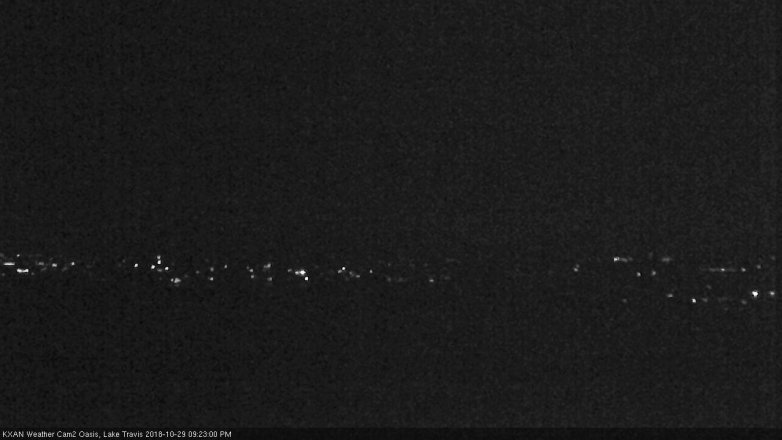 Lake Travis webcam, October 29, 2018 8:25 PM CT