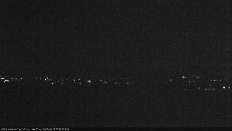 Lake Travis webcam, October 29, 2018 8:30 PM CT
