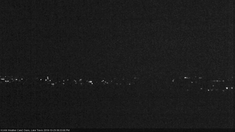 Lake Travis webcam, October 29, 2018 8:35 PM CT