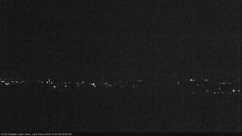 Lake Travis webcam, October 29, 2018 8:40 PM CT