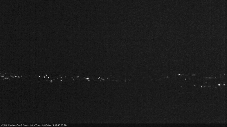 Lake Travis webcam, October 29, 2018 8:45 PM CT