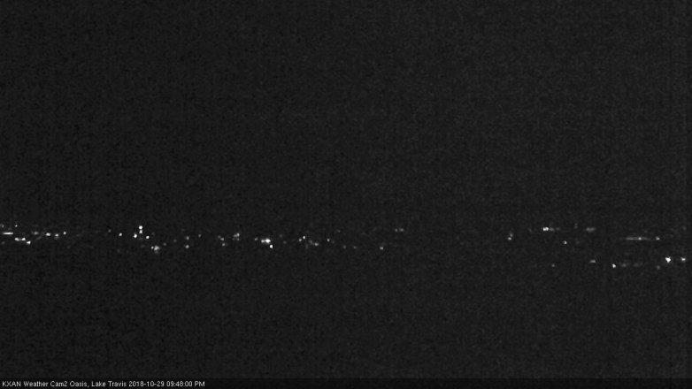 Lake Travis webcam, October 29, 2018 8:50 PM CT