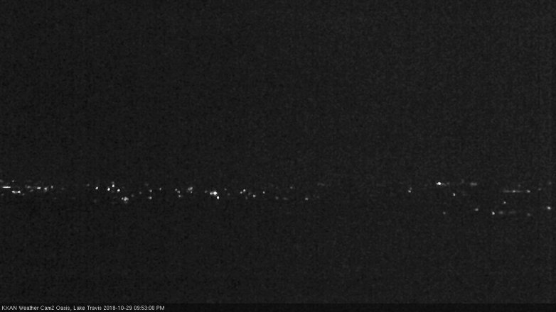 Lake Travis webcam, October 29, 2018 8:55 PM CT