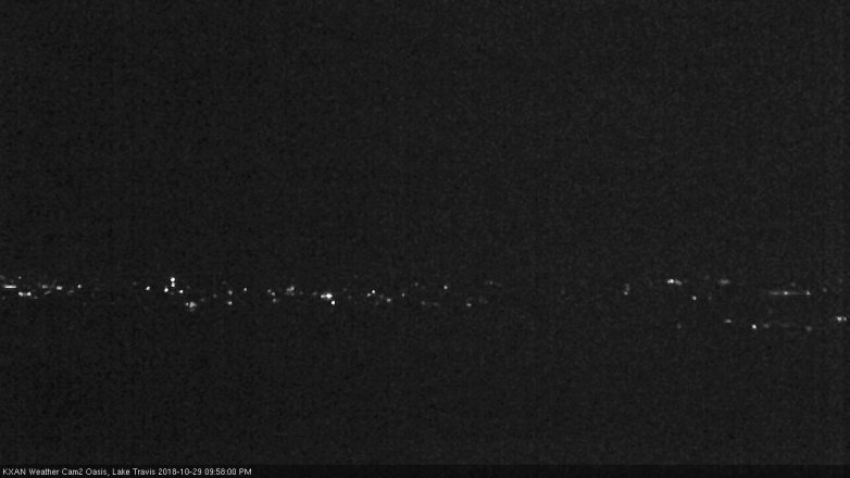 Lake Travis webcam, October 29, 2018 9:00 PM CT