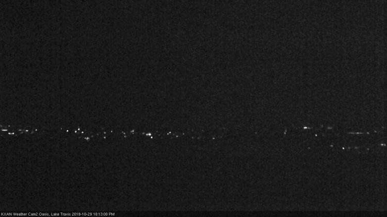Lake Travis webcam, October 29, 2018 9:15 PM CT