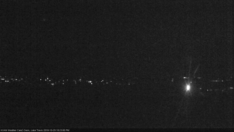 Lake Travis webcam, October 29, 2018 9:25 PM CT