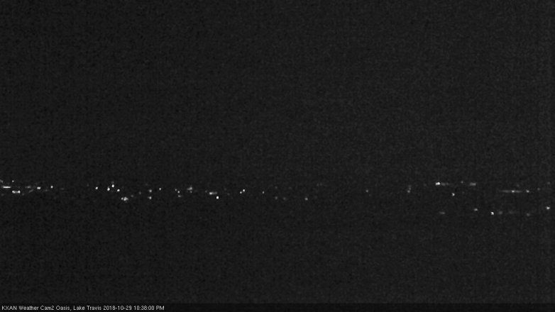 Lake Travis webcam, October 29, 2018 9:40 PM CT