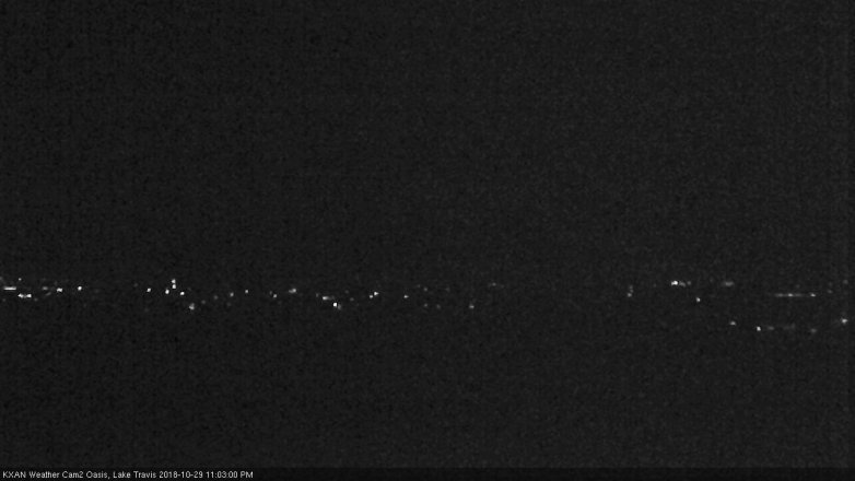 Lake Travis webcam, October 29, 2018 10:05 PM CT