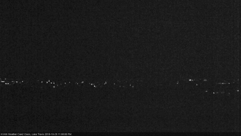 Lake Travis webcam, October 29, 2018 10:10 PM CT