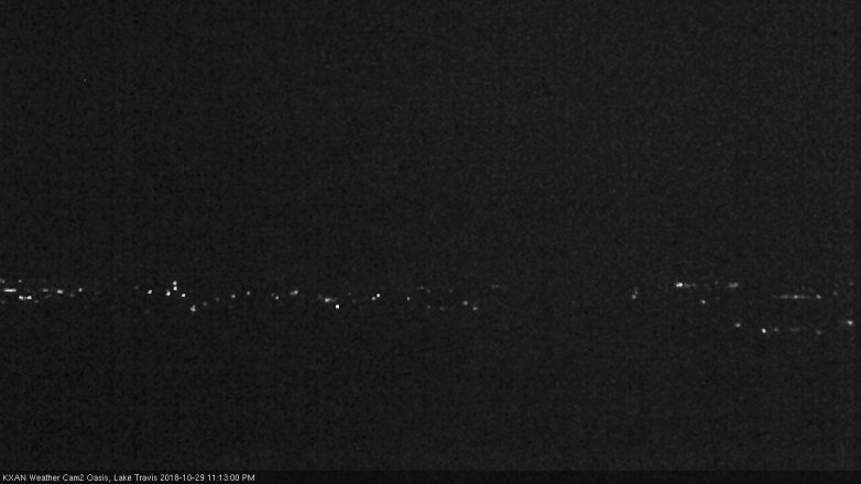 Lake Travis webcam, October 29, 2018 10:15 PM CT