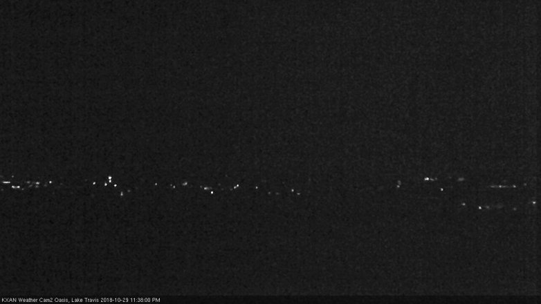 Lake Travis webcam, October 29, 2018 10:40 PM CT