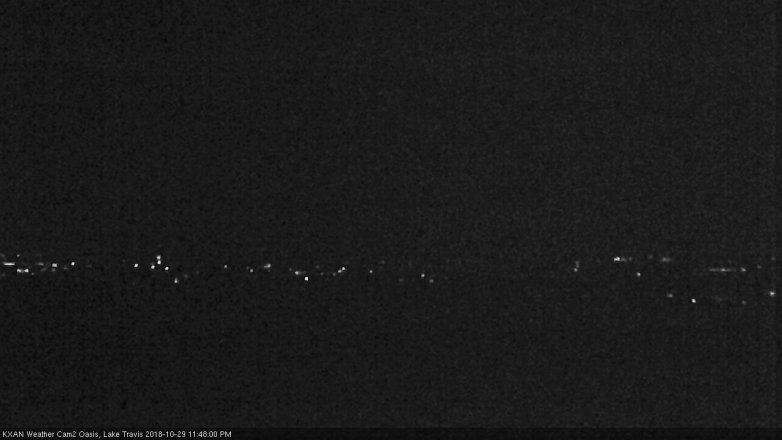 Lake Travis webcam, October 29, 2018 10:50 PM CT
