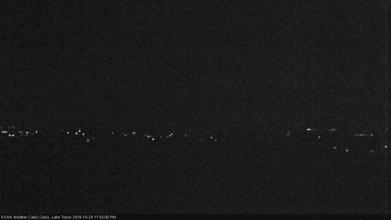 Lake Travis webcam, October 29, 2018 10:55 PM CT