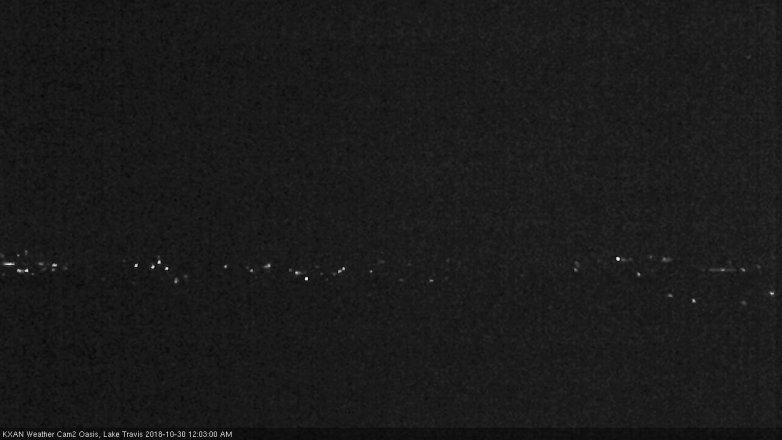 Lake Travis webcam, October 29, 2018 11:05 PM CT