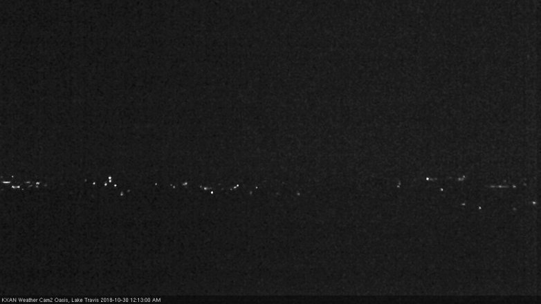 Lake Travis webcam, October 29, 2018 11:15 PM CT