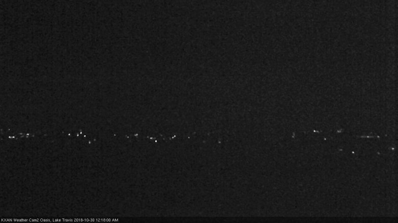 Lake Travis webcam, October 29, 2018 11:20 PM CT