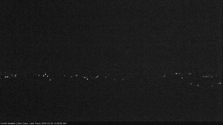 Lake Travis webcam, October 29, 2018 11:30 PM CT