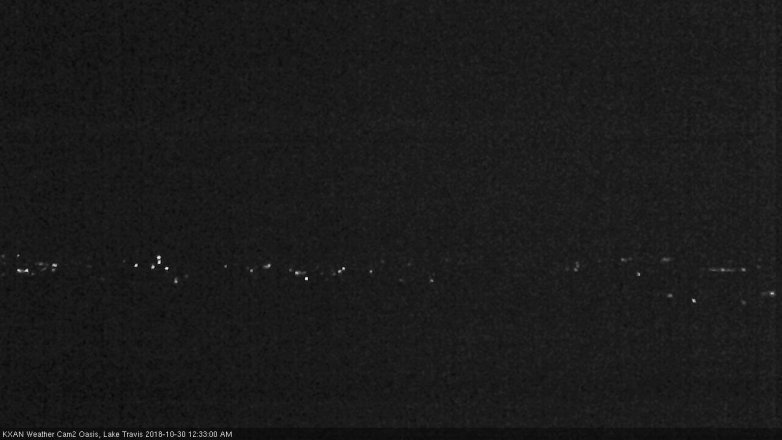 Lake Travis webcam, October 29, 2018 11:35 PM CT