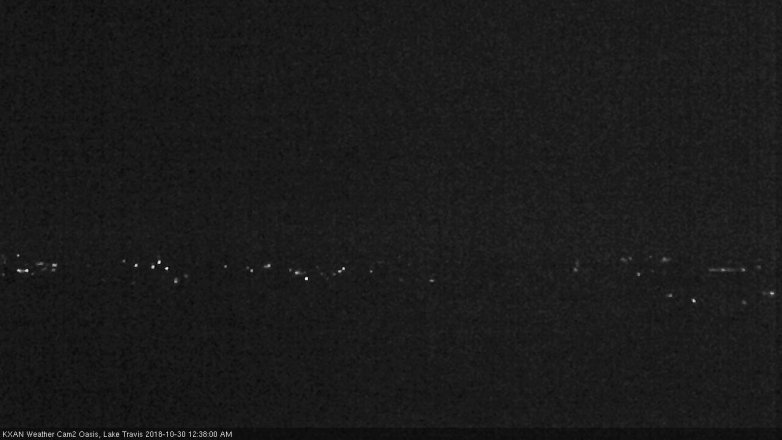 Lake Travis webcam, October 29, 2018 11:40 PM CT