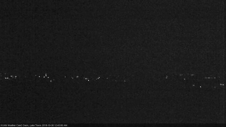 Lake Travis webcam, October 29, 2018 11:45 PM CT
