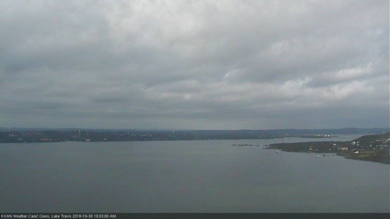 Lake Travis webcam, October 30, 2018 9:05 AM CT