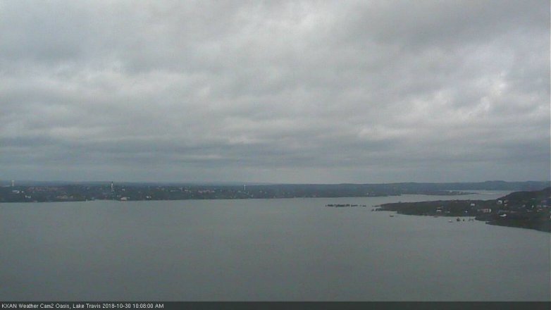 Lake Travis webcam, October 30, 2018 9:10 AM CT