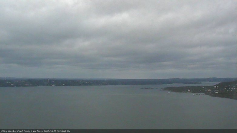 Lake Travis webcam, October 30, 2018 9:20 AM CT