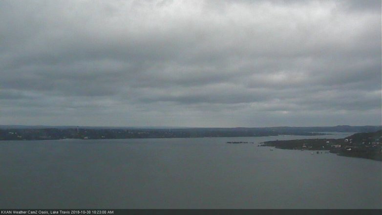 Lake Travis webcam, October 30, 2018 9:25 AM CT