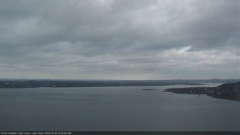 Lake Travis webcam, October 30, 2018 9:35 AM CT
