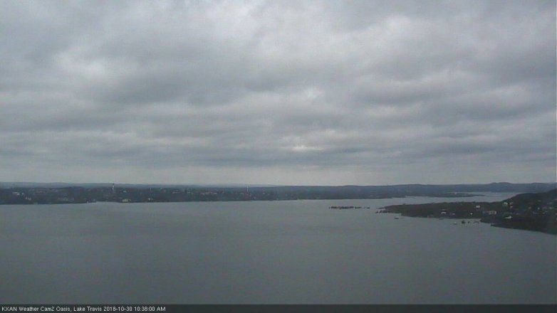 Lake Travis webcam, October 30, 2018 9:40 AM CT