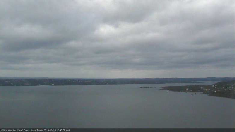 Lake Travis webcam, October 30, 2018 9:45 AM CT