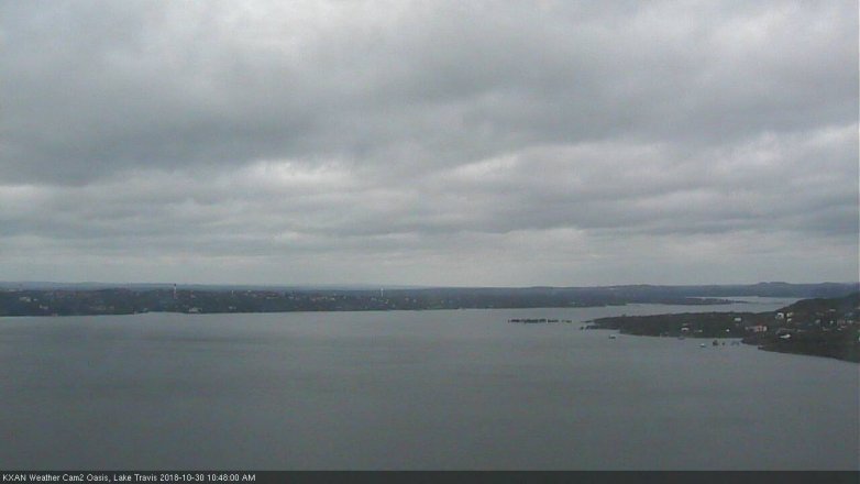Lake Travis webcam, October 30, 2018 9:50 AM CT