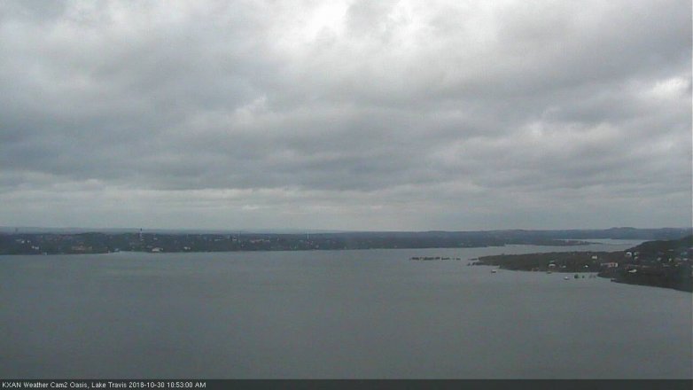 Lake Travis webcam, October 30, 2018 9:55 AM CT