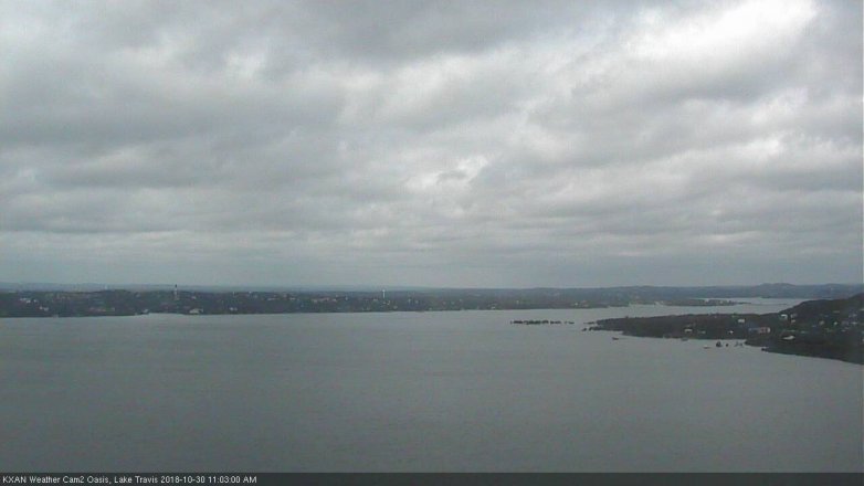 Lake Travis webcam, October 30, 2018 10:05 AM CT