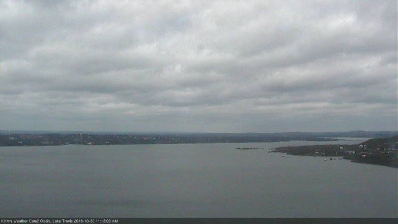 Lake Travis webcam, October 30, 2018 10:15 AM CT