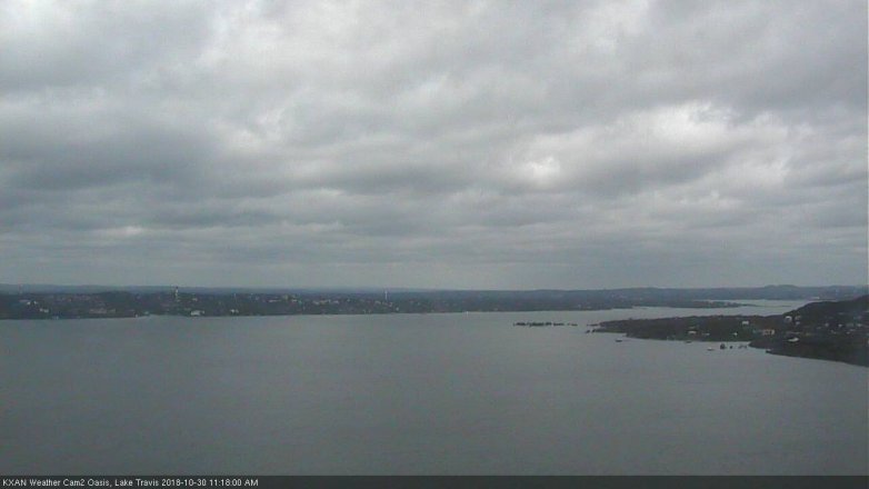 Lake Travis webcam, October 30, 2018 10:20 AM CT