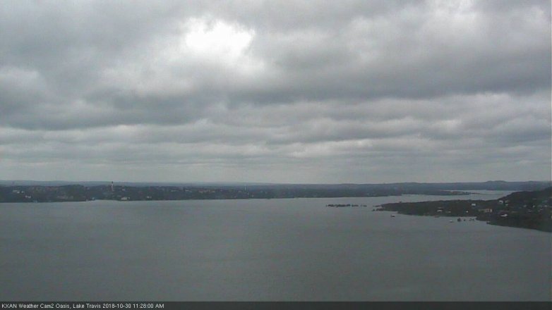 Lake Travis webcam, October 30, 2018 10:30 AM CT