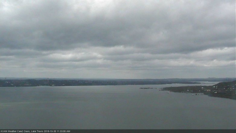 Lake Travis webcam, October 30, 2018 10:35 AM CT