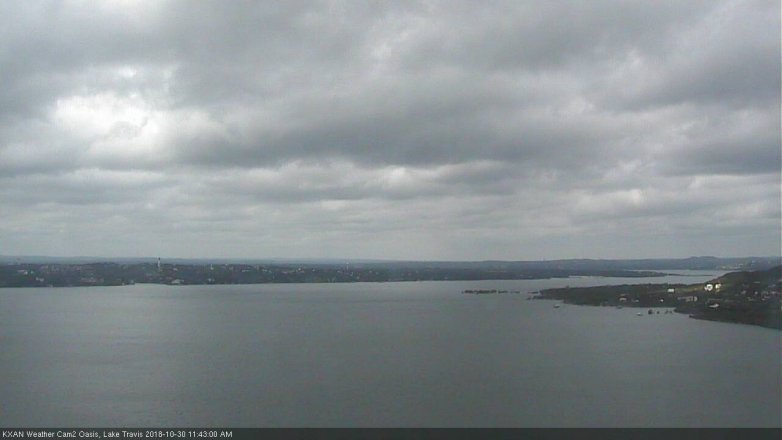 Lake Travis webcam, October 30, 2018 10:45 AM CT