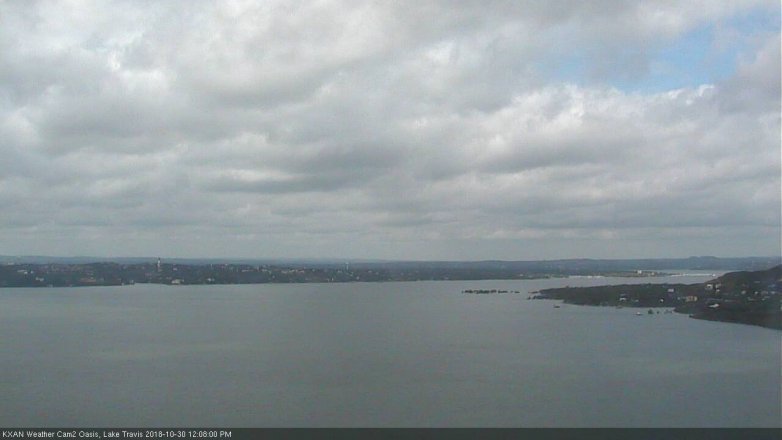 Lake Travis webcam, October 30, 2018 11:10 AM CT