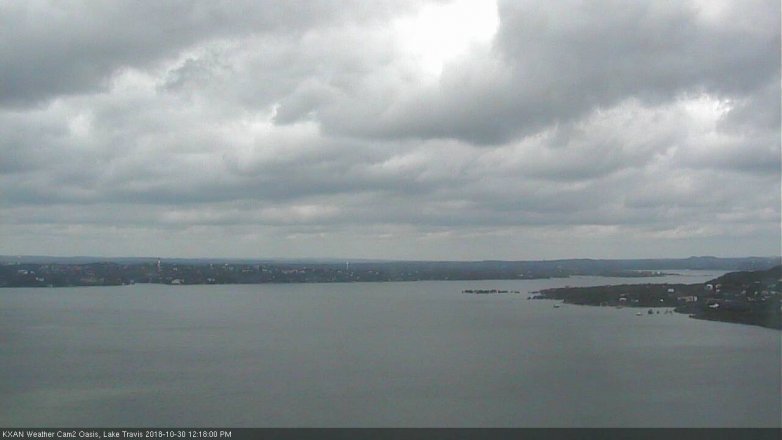 Lake Travis webcam, October 30, 2018 11:20 AM CT