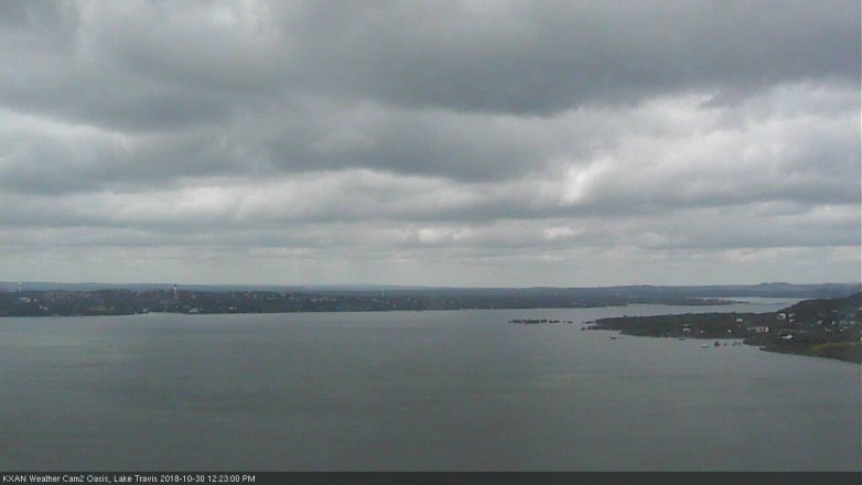 Lake Travis webcam, October 30, 2018 11:25 AM CT