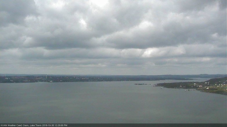 Lake Travis webcam, October 30, 2018 11:30 AM CT