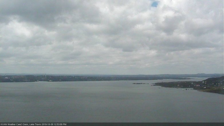 Lake Travis webcam, October 30, 2018 11:55 AM CT