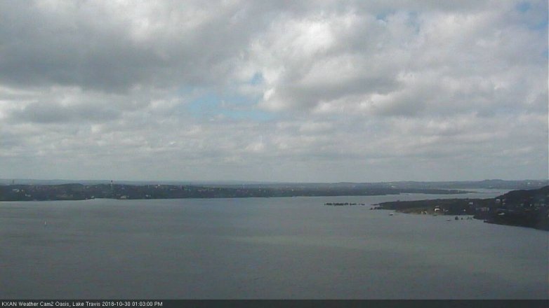 Lake Travis webcam, October 30, 2018 12:05 PM CT