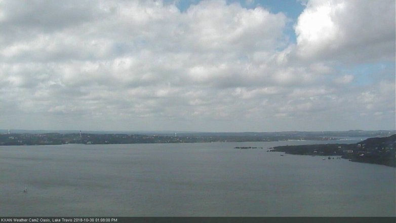 Lake Travis webcam, October 30, 2018 12:10 PM CT
