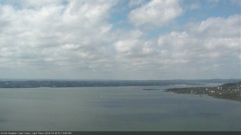 Lake Travis webcam, October 30, 2018 12:15 PM CT