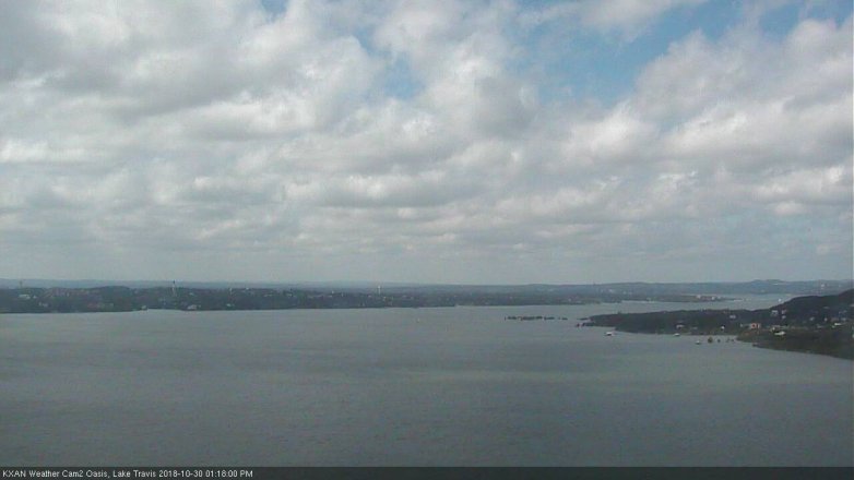 Lake Travis webcam, October 30, 2018 12:20 PM CT