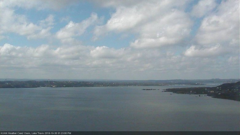 Lake Travis webcam, October 30, 2018 12:25 PM CT